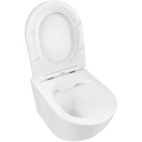 Товар: Унитаз Azario Grado AZ-0046 SP подвесной Белый с сиденьем Микролифт - фото 2 Унитаз Azario Grado AZ-0046 SP подвесной Белый с сиденьем Микролифт — фото 2, Подвесные унитазы