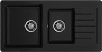 Товар: GRANFEST Мойка PRACTIK 980KL 2 чаши+крыло 980*510мм черный арт.GF- - фото 2 GRANFEST Мойка PRACTIK 980KL 2 чаши+крыло 980*510мм черный арт.GF- — фото 2, Кухонные мойки