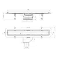 Душевой лоток POINT Деметра сталь 550 арт PN50255 — фото 2, Душевые лотки