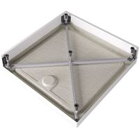 Акриловый поддон для душа Alex Baitler 90х90 AB9017H-2 Белый — фото 3, Акриловые душевые поддоны