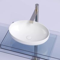 Раковина-чаша Ceramicanova Element 50 CN6056 Белая глянцевая — фото 10, Раковины накладные