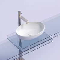 Раковина-чаша Ceramicanova Element 50 CN6056 Белая глянцевая — фото 18, Раковины накладные