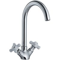 Смеситель для кухни Haiba HB4118 Хром — фото 1, Смесители для кухни