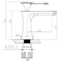 Товар: Смеситель для раковины Bronze de Luxe Yasmina 800/B02 Хром - фото 2 Смеситель для раковины Bronze de Luxe Yasmina 800/B02 Хром — фото 2, Смесители для раковины