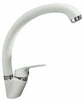 GRANFEST QUARZ Смеситель для кухни боковой D-35мм белый арт. — фото 1, Смесители для кухни