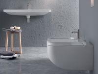 Товар: Унитаз Hatria Next Y1F1 подвесной без сиденья - фото 3 Унитаз Hatria Next Y1F1 подвесной без сиденья — фото 3, Подвесные унитазы