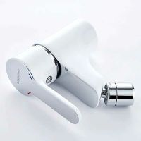 Смеситель для биде Ledeme H03W 5003-WL Белый Хром — фото 5, Смесители для биде