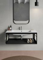 Раковина GSI Pura 102 8886111 Белая — фото 2, Раковины подвесные