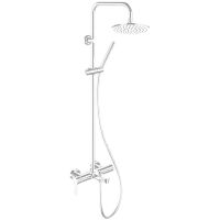 Душевая система Remer Class Line L34X7MMM20BO Белая матовая — фото 1, Душевые стойки