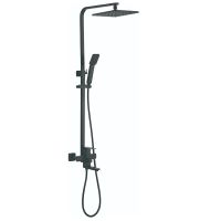 Душевая система Accoona A83201F Черная — фото 1, Душевые стойки