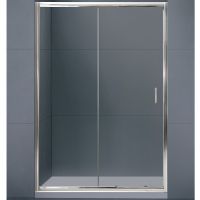 Душевая дверь BelBagno Uno 140 UNO-BF-1-140-C-Cr профиль Хром стекло прозрачное — фото 1, Раздвижные душевые двери