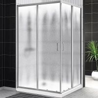 Душевой уголок BelBagno Uno 120х90 UNO-195-AH-2-120/90-CH-CR профиль Хром стекло шиншилла — фото 1, Прямоугольные душевые уголки