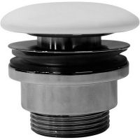 Донный клапан GSI PVC09 Click-Clack Белый матовый — фото 1, Донные клапаны