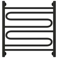 Водяной полотенцесушитель Сунержа Элегия+ 600х600 31-0205-6060 Черный матовый — фото 1, Водяные полотенцесушители