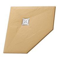 Душевой поддон  90*90*2,5 RGW ST/T*-0099De Пустыня/Трапеция Ø 90 мм Каменный — фото 1, Душевые поддоны из искусственного камня