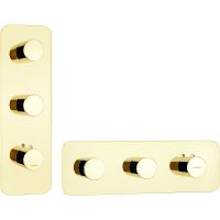 Смеситель для душа Bossini Outlets Z031204.021 с термостатом Золото — фото 1, Смеситель для душа