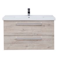 Товар: Тумба GIO, 100 см, подвесная, 2 ящика, дуб кантри - фото 3 Тумба GIO, 100 см, подвесная, 2 ящика, дуб кантри — фото 3, Тумбы под раковину