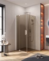 Душевой уголок CEZARES SLIDER-AH-1-80-70/80-BR-Cr — фото 1, Прямоугольные душевые уголки