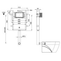 Товар: Смывной бачок Iddis Optima Home OPH0W0Ci32K скрытого монтажа с Белой клавишей смыва - фото 2 Смывной бачок Iddis Optima Home OPH0W0Ci32K скрытого монтажа с Белой клавишей смыва — фото 2, Инсталляции