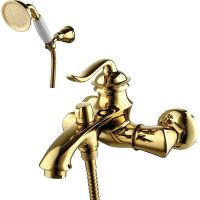 Смеситель для ванны Lemark Brava LM4712G Золото — фото 1, Для душа и ванны