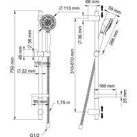 Товар: Душевой гарнитур Swedbe Calypso 5078 Хром - фото 5 Душевой гарнитур Swedbe Calypso 5078 Хром — фото 5, Душевые гарнитуры