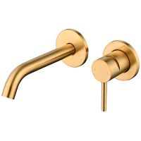 Смеситель для раковины Caprigo Don 53-027-BRG Золото матовое — фото 1, Смесители для раковины