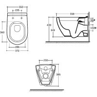 Товар: Унитаз Laparet Bianca подвесной с сиденьем Микролифт - фото 6 Унитаз Laparet Bianca подвесной с сиденьем Микролифт — фото 6, Подвесные унитазы