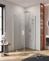 Душевой уголок CEZARES SLIDER-AH-1-100-70/80-C-Cr — фото 1, Прямоугольные душевые уголки