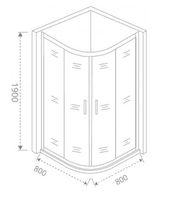 Товар: Душевой уголок Good Door Cofe R-80-C-B 80x80 КФ00001 профиль Черный стекло прозрачное - фото 2 Душевой уголок Good Door Cofe R-80-C-B 80x80 КФ00001 профиль Черный стекло прозрачное — фото 2, Душевые уголки