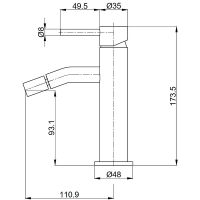 Товар: Смеситель для биде AQUAme Siena AQM6216MB Черный матовый - фото 2 Смеситель для биде AQUAme Siena AQM6216MB Черный матовый — фото 2, Смесители для биде