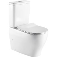 Унитаз компакт Azario AZ-2154 с бачком и сиденьем Микролифт — фото 1, Унитазы