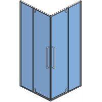 Товар: Душевой уголок AQUAme 80x80 AQM7102-2-8 профиль Черный матовый стекло прозрачное - фото 4 Душевой уголок AQUAme 80x80 AQM7102-2-8 профиль Черный матовый стекло прозрачное — фото 4, Квадратные душевые уголки