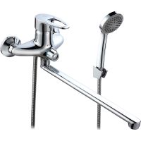 Смеситель для ванны Ростовская Мануфактура Сантехники SL52-006E-3 универсальный Хром — фото 1, Для душа и ванны