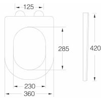 Сиденье для унитаза Horke O-1559C 01471559 с Микролифтом — фото 3, Сиденья для унитаза