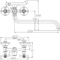Товар: Смеситель для ванны Haiba универсальный Хром арт-HB2018 - фото 2 Смеситель для ванны Haiba универсальный Хром арт-HB2018 — фото 2, Смеситель для ванны