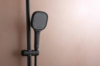 Товар: Душевая система Raglo с термостатом Черная матовая арт-R22.26.06 - фото 2 Душевая система Raglo с термостатом Черная матовая арт-R22.26.06 — фото 2, Душевые стойки