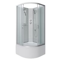 Душевая кабина Niagara Classic NG-2308-14BK (90х90х200) высокий поддон(40см),стекло матовое,4 места — фото 1, Душевые кабины