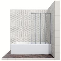 Товар: Шторка на ванну Ambassador Bath Screens 90х140 16041110R профиль Хром стекло CrystalPure - фото 1 Шторка на ванну Ambassador Bath Screens 90х140 16041110R профиль Хром стекло CrystalPure — фото 1, Складные шторки для ванной