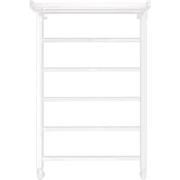 Водяной полотенцесушитель Comfysan Marte-K W-6 80x50 012656 с полкой Белый матовый — фото 4, Водяные полотенцесушители