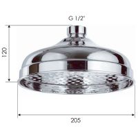 Товар: Верхний душ Remer 359B20VOx Бронза - фото 2 Верхний душ Remer 359B20VOx Бронза — фото 2, Верхние души