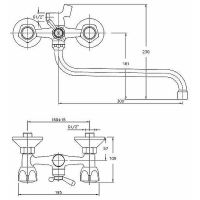 Товар: Смеситель для ванны Haiba HB2226 универсальный Хром - фото 5 Смеситель для ванны Haiba HB2226 универсальный Хром — фото 5, Для душа и ванны