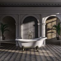 Ванна из искусственного камня Veragio Markiza 185x82 30252 без гидромассажа — фото 3, Ванны из искусственного камня