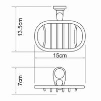 Аксесс Main K- Мыльница решетка (блистер), хром, WasserKRAFT арт-9269 — фото 4, Мыльницы