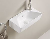 Раковина CeramaLux 40 78578L Белая глянцевая — фото 3, Мини-раковины