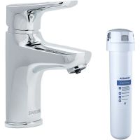 Смеситель для раковины Swedbe Venado Plus K1615S с фильтром Хром — фото 1, Смесители для раковины