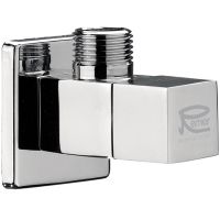 Запорный вентиль Remer 128S1210 Хром — фото 1, Комплектующие для туалета