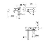 Товар: Смеситель для раковины встраиваемый CEZARES LEAF-BLI1-20-L-MM - фото 1 Смеситель для раковины встраиваемый CEZARES LEAF-BLI1-20-L-MM — фото 1, Смесители для раковины