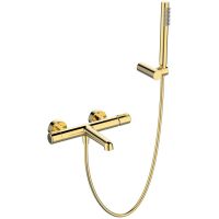 Смеситель для ванны BelBagno Uno UNO-VASM/DFS-ORO Золото — фото 1, Для душа и ванны