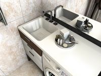 Раковина Madera Kamilla 110 L 4627173210041 с местом под стиральную машину Белая — фото 2, Раковины на стиральную машину