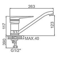 Смеситель для кухни Ledeme H56 4256L Хром — фото 2, Смесители для кухни
